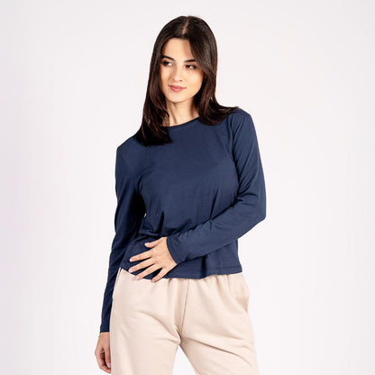 Long-sleeved t-shirt azul