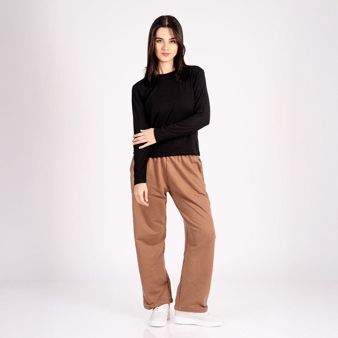 Long-sleeved t-shirt negro