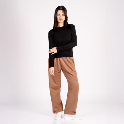 Long-sleeved t-shirt negro